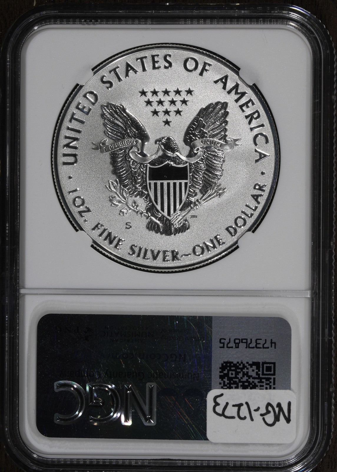2019-S (PF70) Enhanced Reverse Proof American Silver Eagle $1 NGC - With COA!