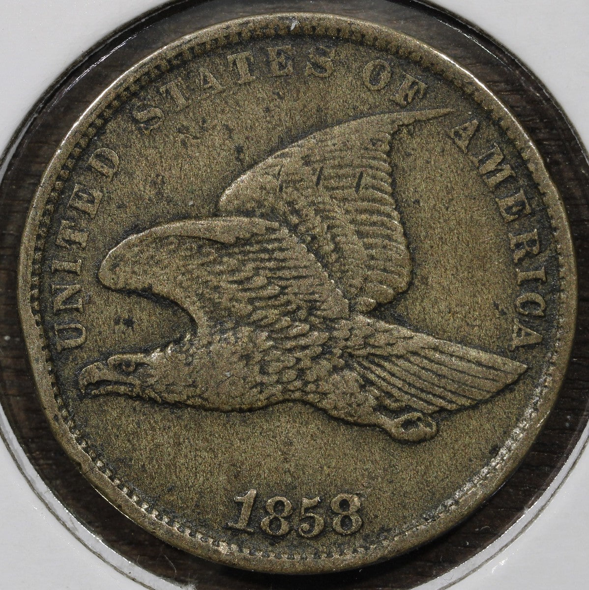 1858 Flying Eagle Cent 1C XF Extra Fine