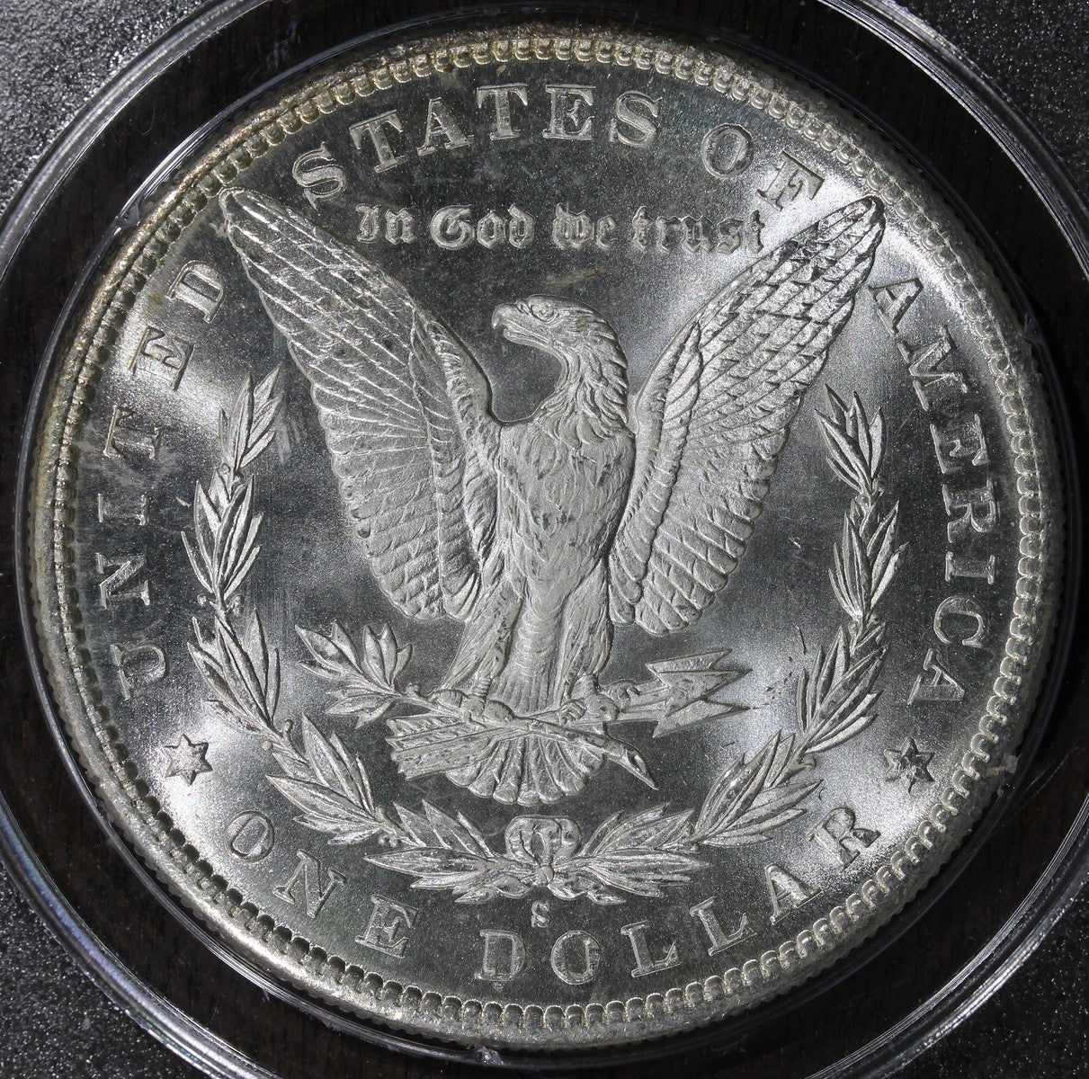 1880-S (MS64 CAC) Morgan Silver Dollar $1 PCGS Rattler