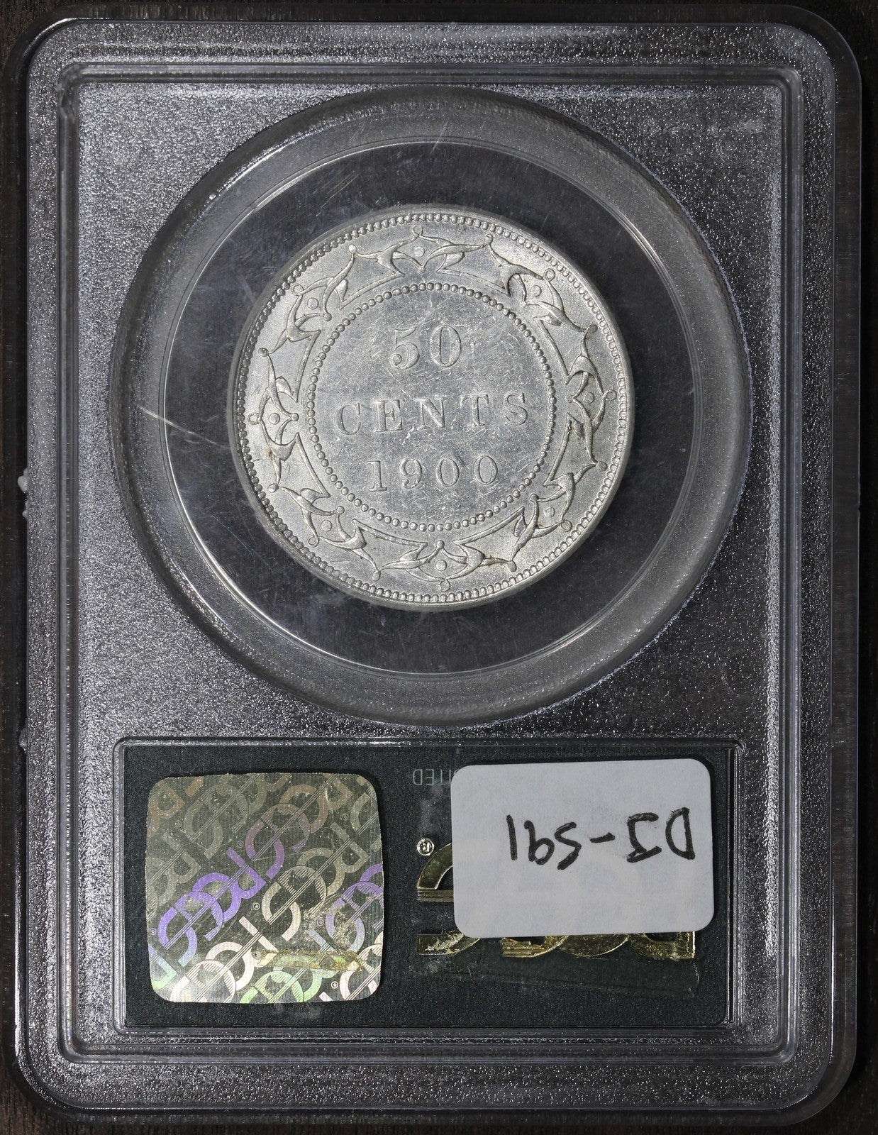 1900 (AU50) Newfoundland Canada Half Dollar 50C PCGS OGH