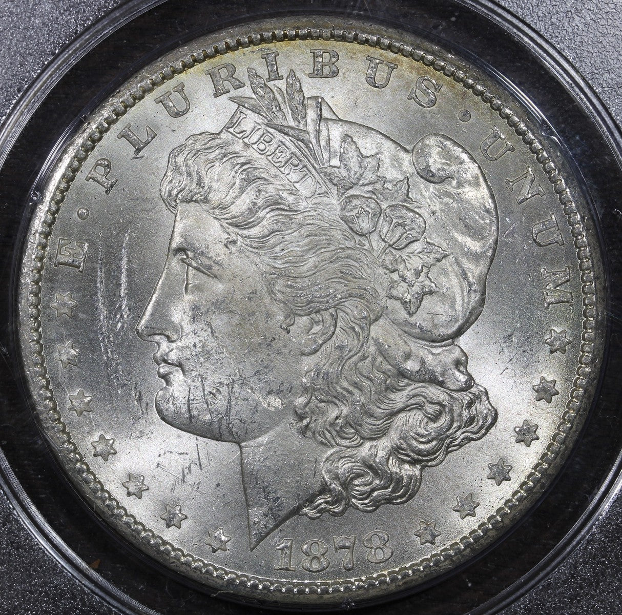 1878-CC (MS60) Morgan Silver Dollar $1 PCGS OGH Rattler - Carson City