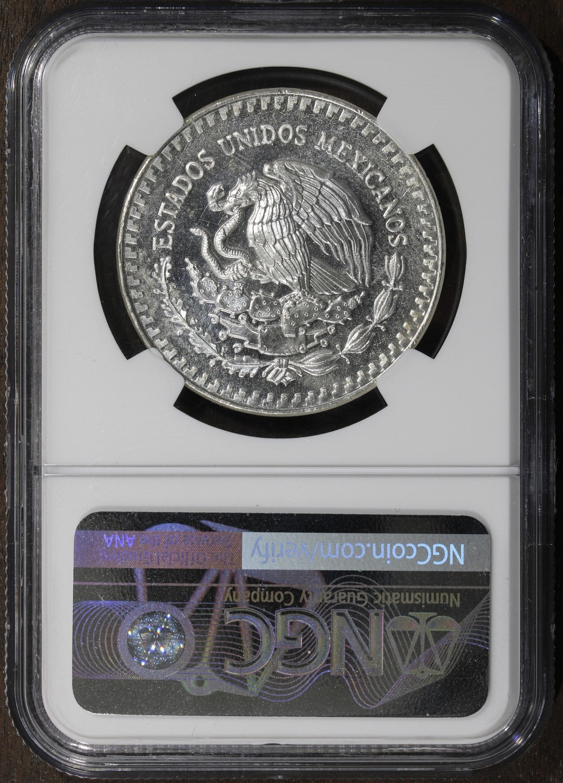 1984-Mo (MS63PL) Mexico 1 oz Silver Libertad Onza NGC - RARE Prooflike