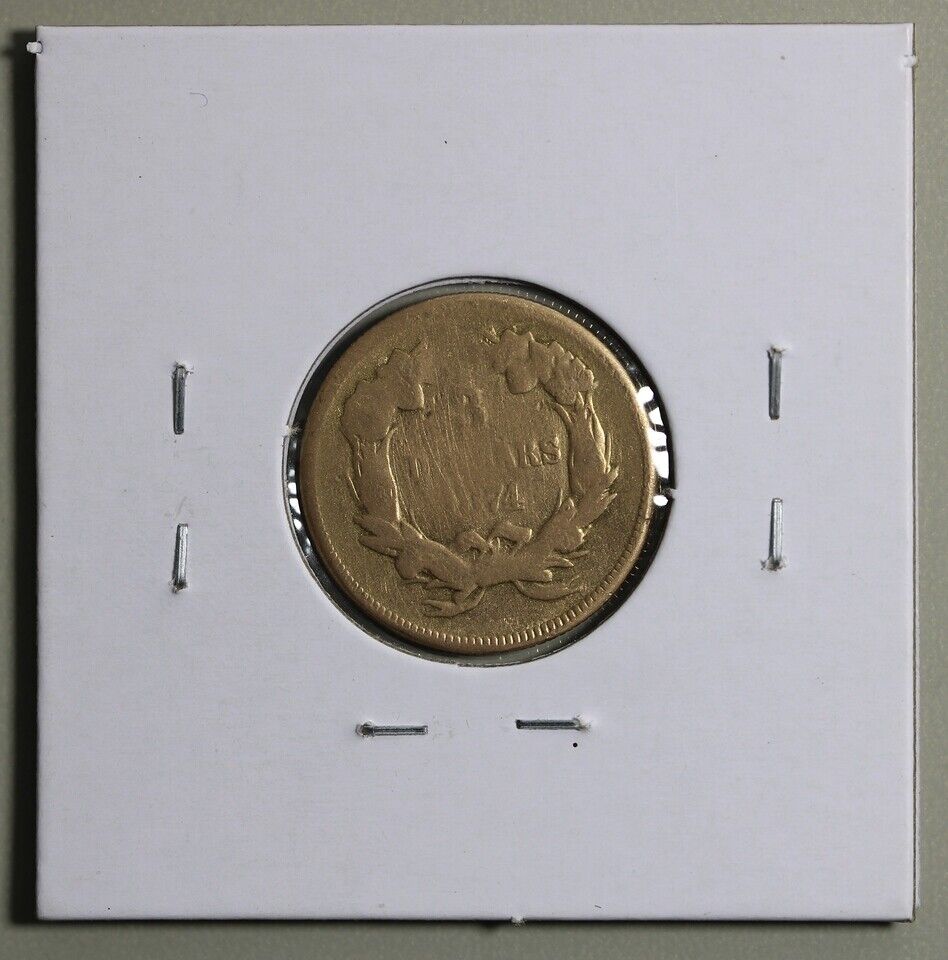 1874 Gold Princess Gold Piece $3 - Lowball