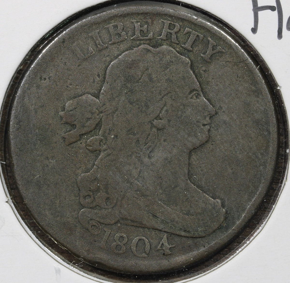 1804 Draped Bust Half Cent 1/2C - G Good