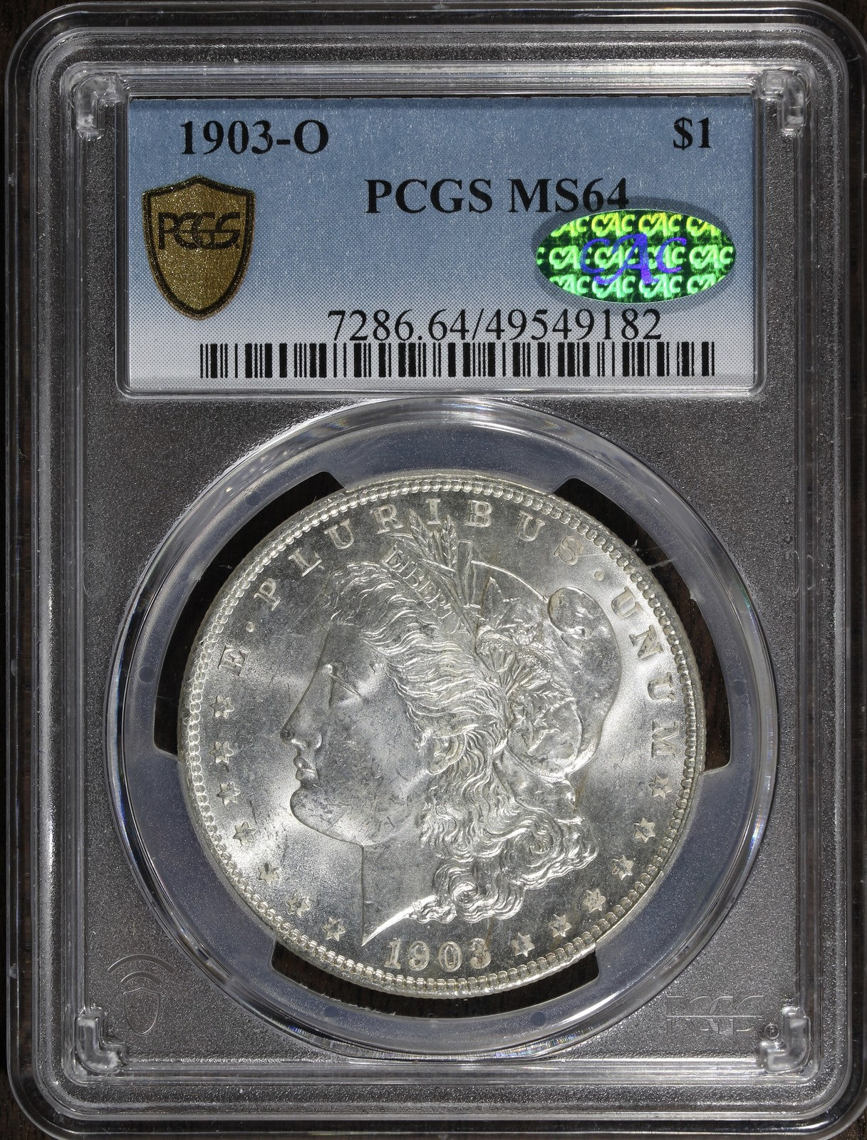 1903-O (MS64 CAC) Morgan Silver Dollar $1 PCGS - Key Date!