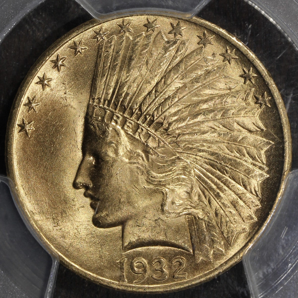 1932 (MS63 CAC) Indian Head Gold Eagle $10 PCGS