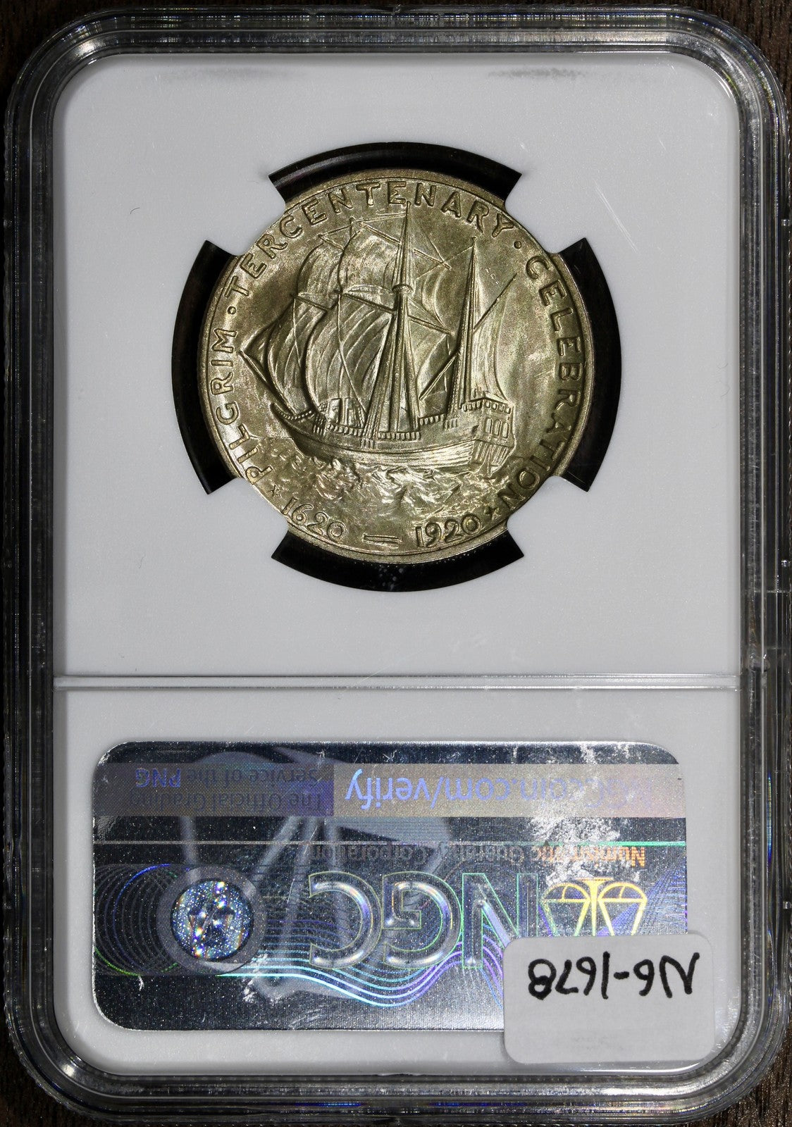 1920 (MS66+) Pilgrim Commemorative Half Dollar 50C NGC - Superb Gem!