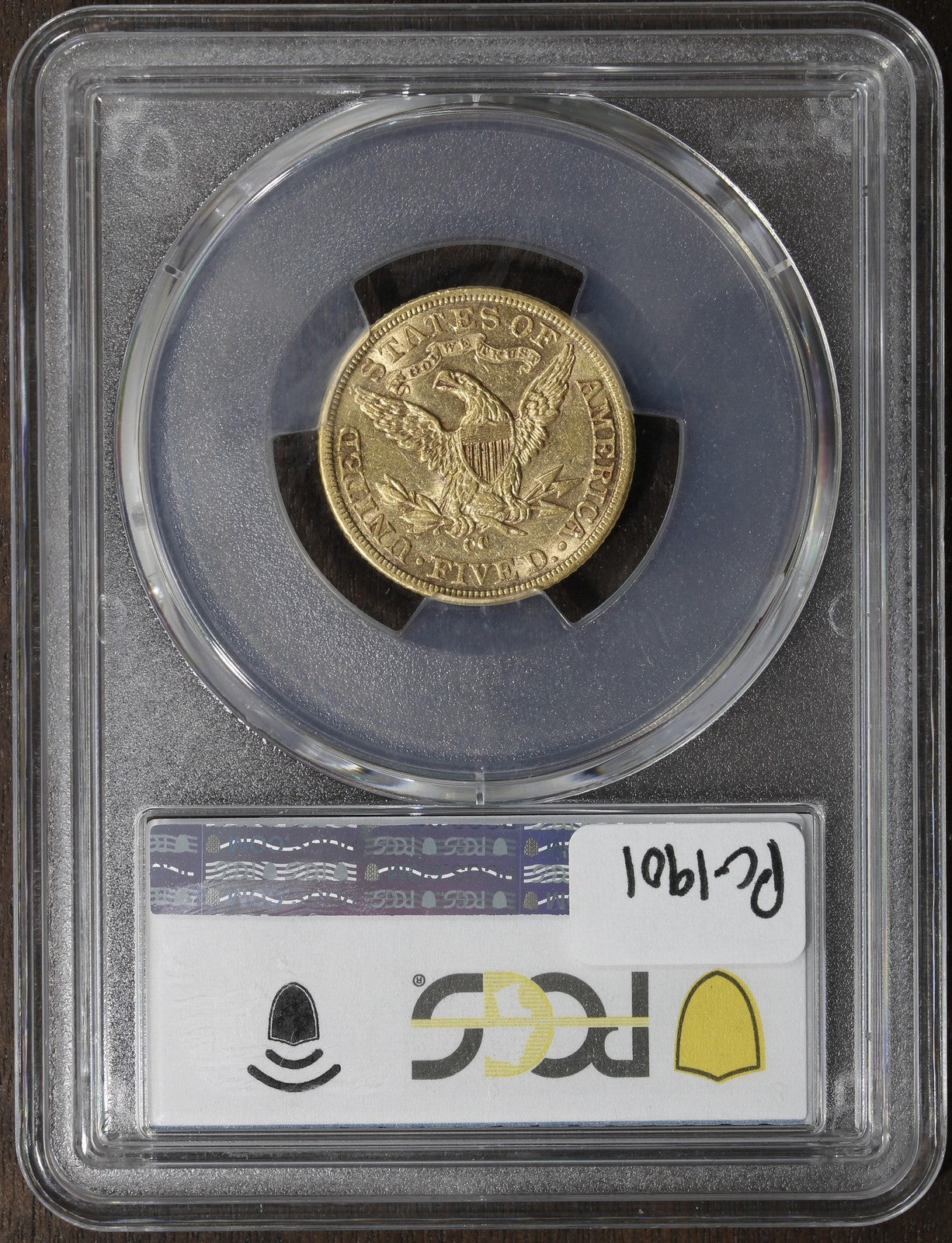 1893-CC (AU53) Liberty Head Gold Half Eagle $5 PCGS - Carson City Gold