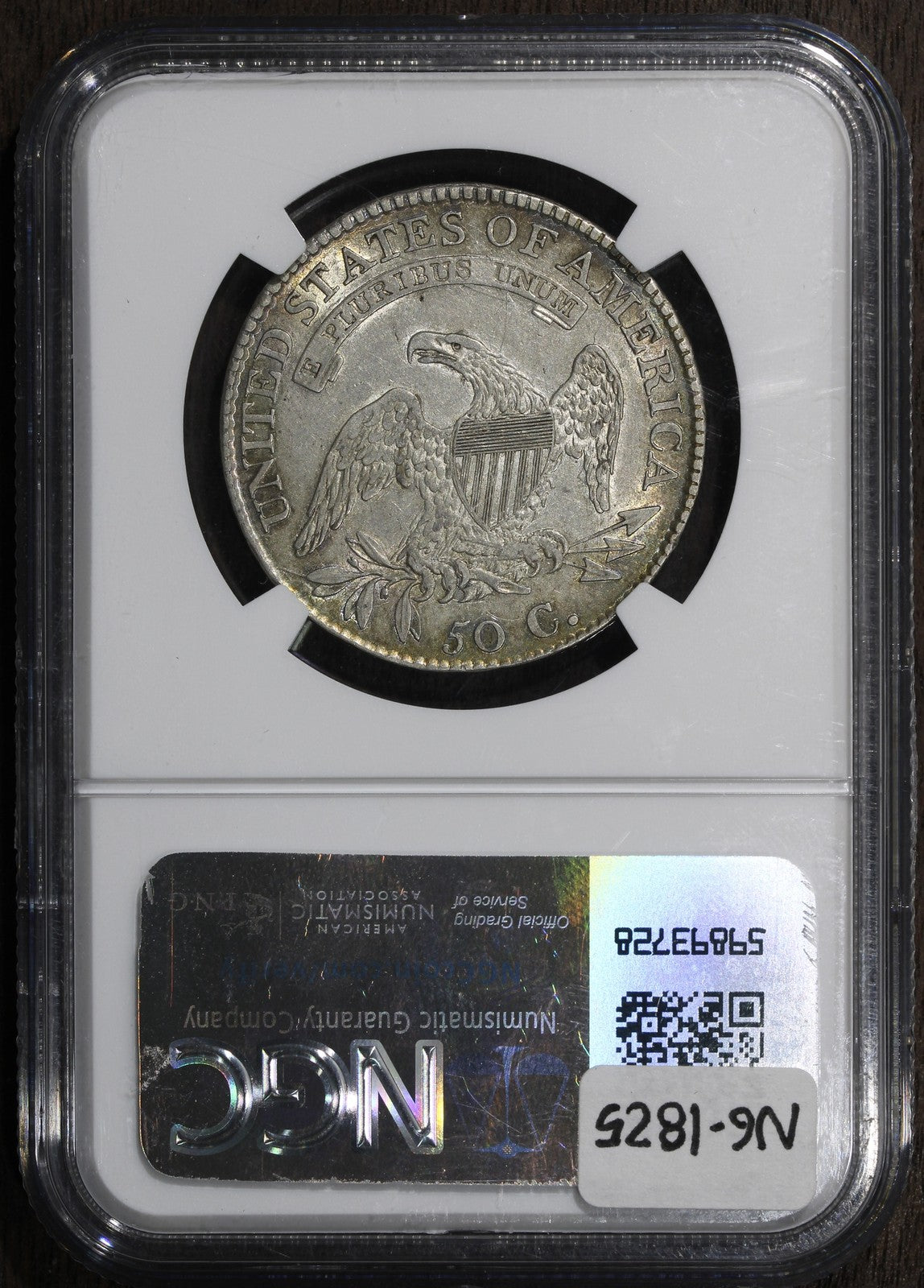 1813 (AU55) Capped Bust Half Dollar 50C NGC - Great Tone