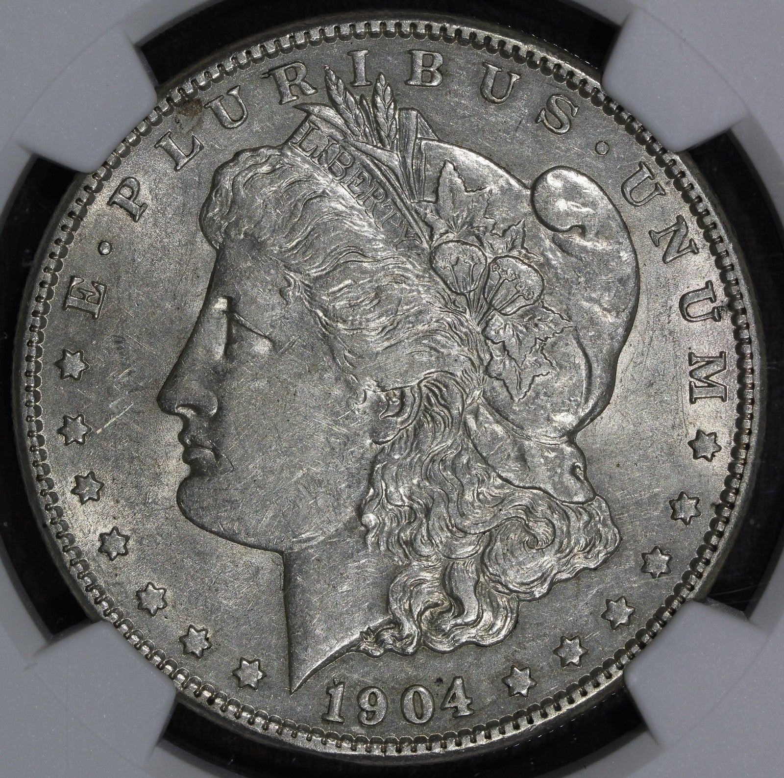 1904-S (AU53) Morgan Silver Dollar $1 NGC - KEY Date