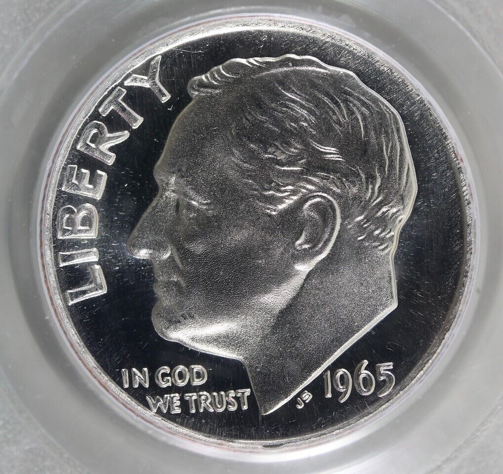 1965 Roosevelt Dime 10c - PCGS MS68 CAM - SMS Set Coin