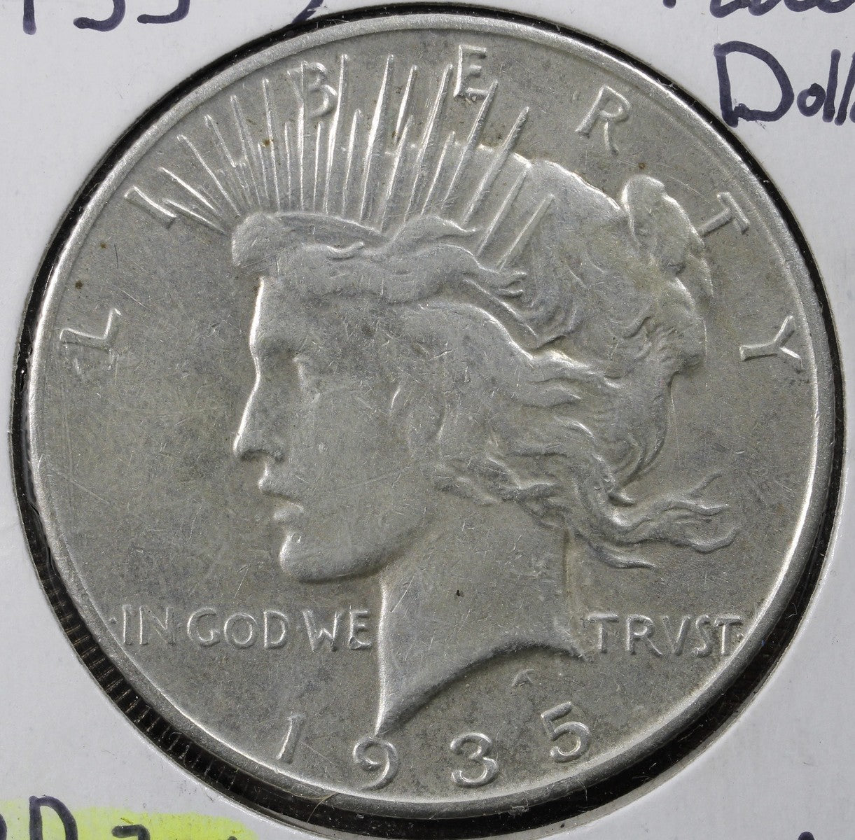 1935-S Peace Silver Dollar $1 AU - Better Date Coin