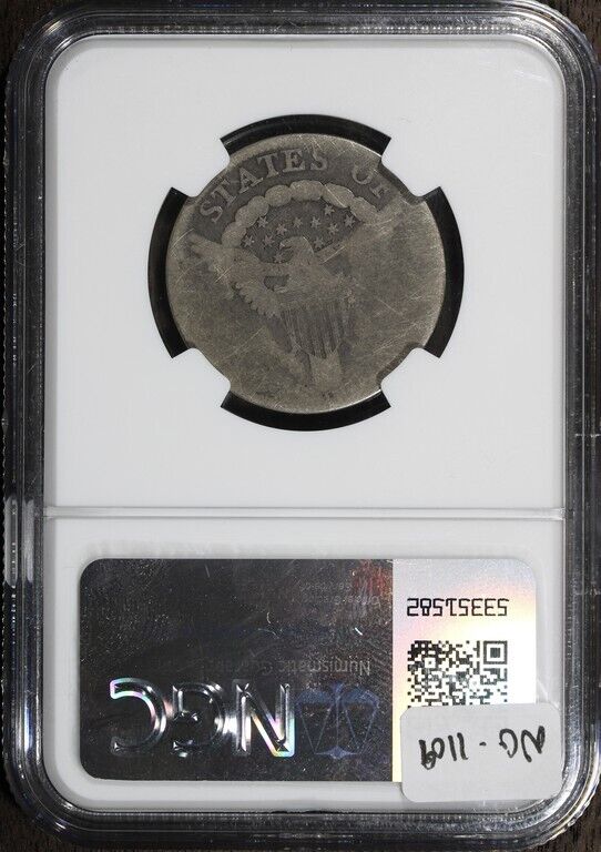 1804 (AG3 CAC) Draped Bust Quarter 25c (B-1) NGC