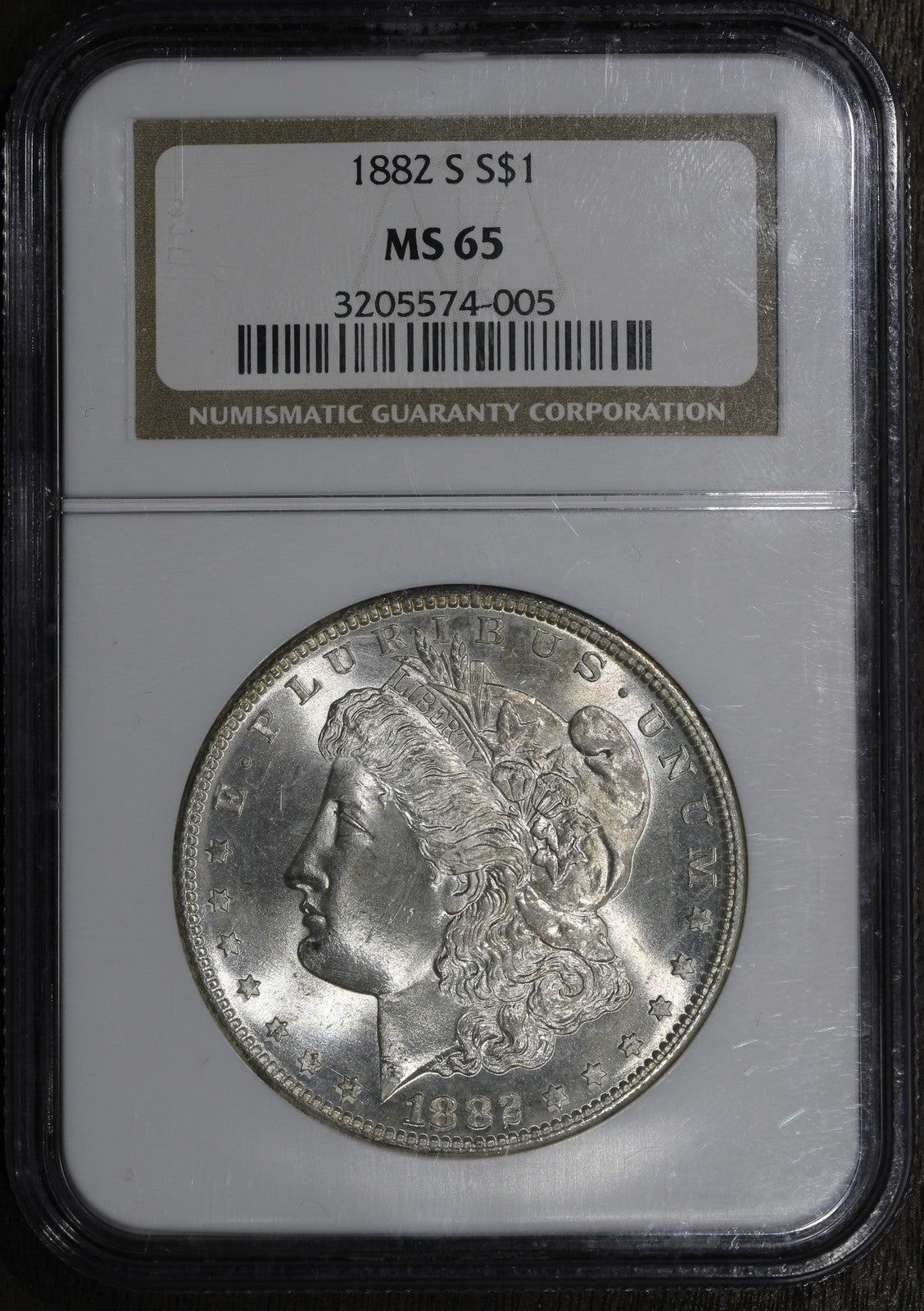 1882-S (MS65) Morgan Silver Dollar $1 NGC