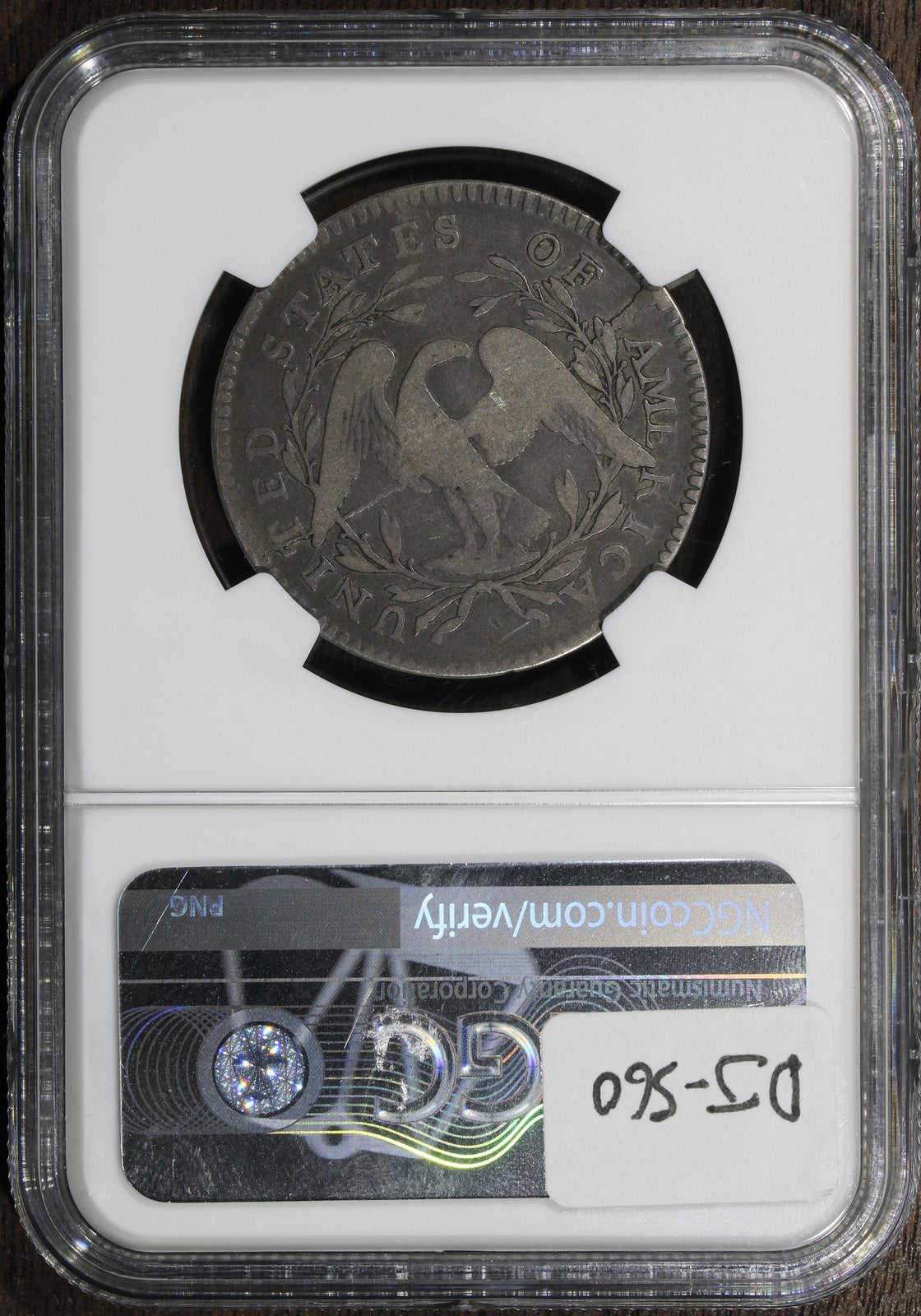 1795 (F12) Flowing Hair Half Dollar 50C NGC - Overton 107A