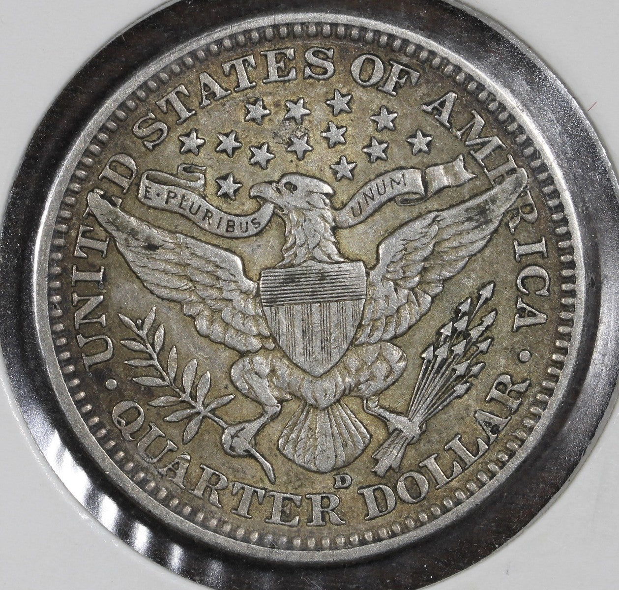 1916-D Barber Quarter 25C XF - Nice Last Year of Issue