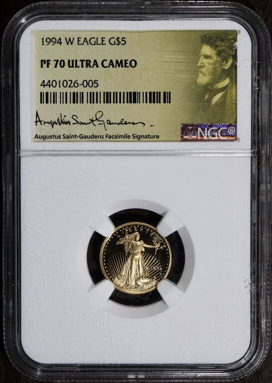 1994-W (PF70) 1/10 oz Proof Gold Eagle $5 NGC - Ultra Cameo