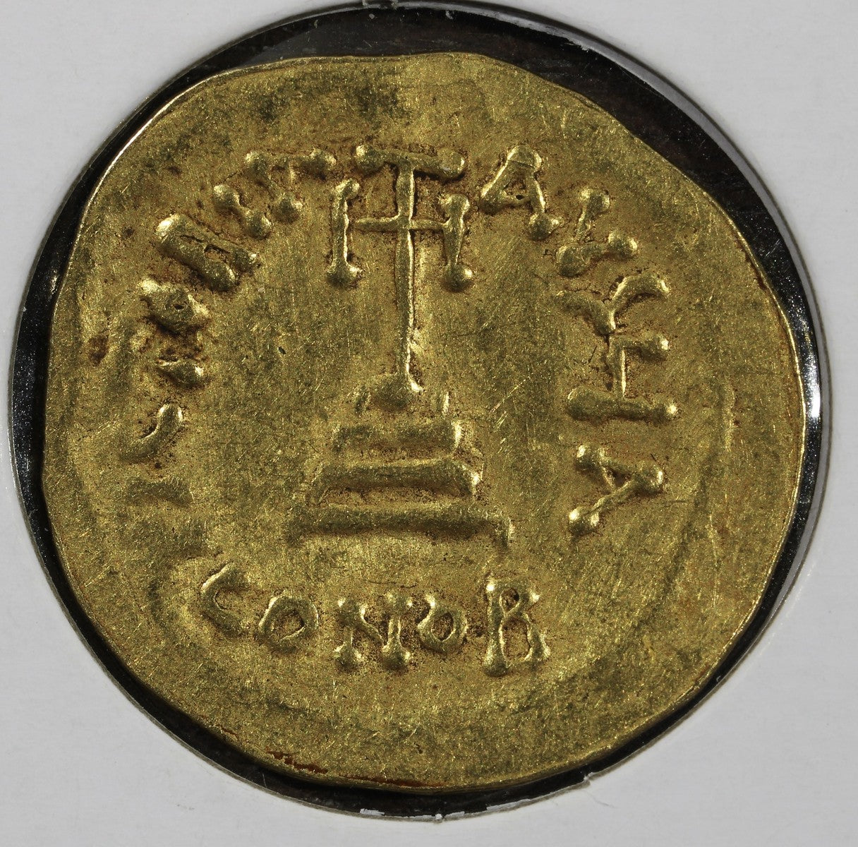 Byzantine Empire Heraclius + Constantine AV Gold Solidus - 4.16g