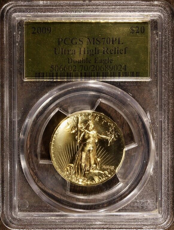 2009 (MS70PL) 1 oz Ultra High Relief Gold Double Eagle $20 PCGS - Prooflike