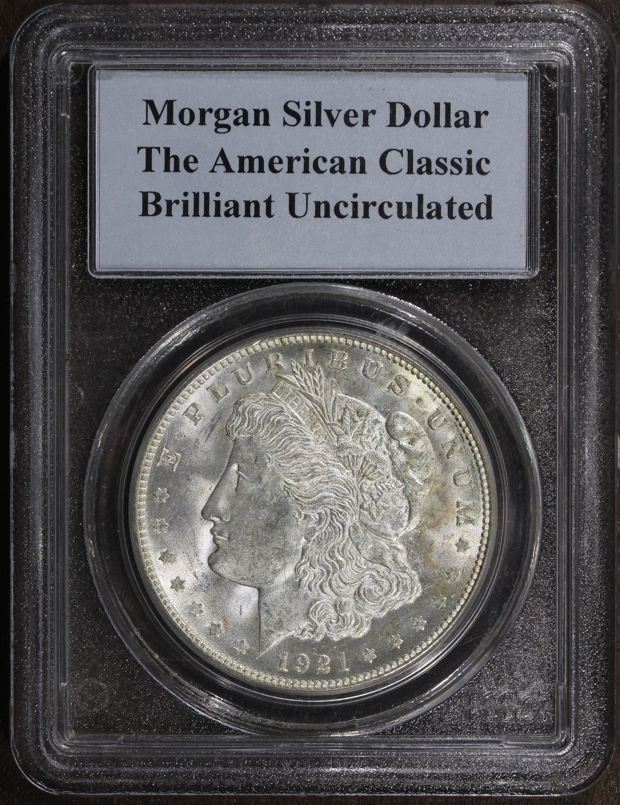 1921-D Morgan Silver Dollar PCGS The American Classic - Brilliant Uncirculated