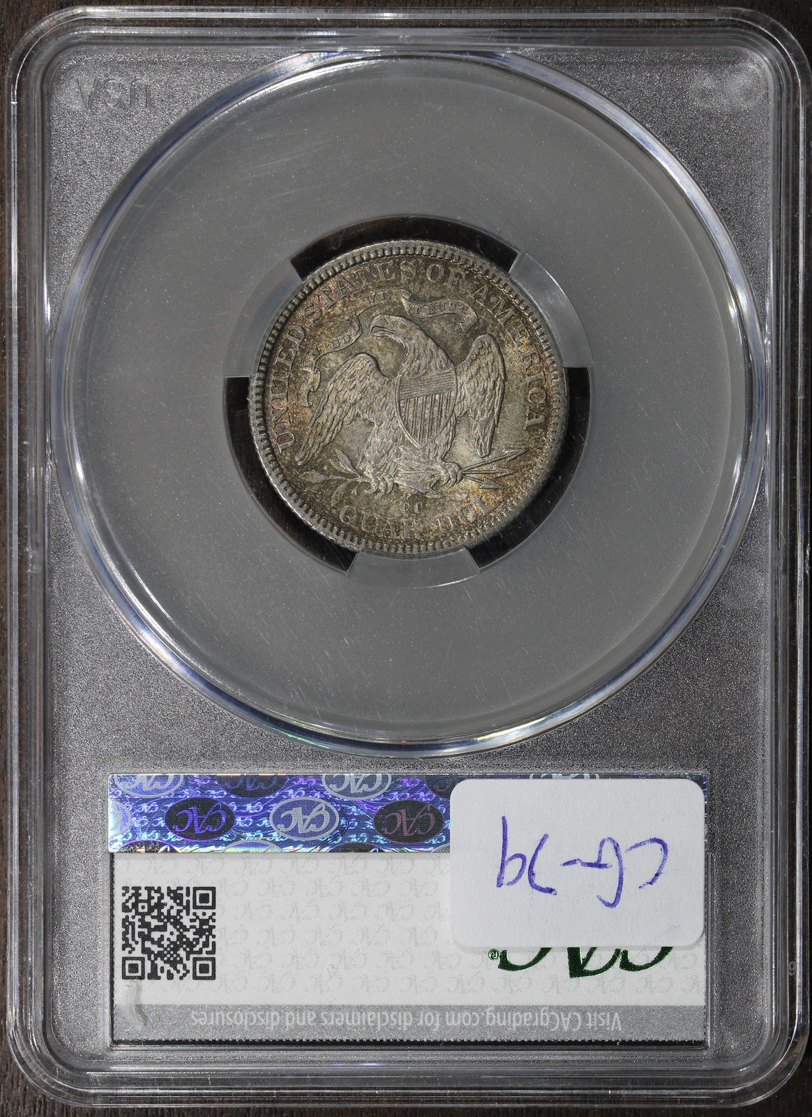 1877-CC (MS63 CAC) Seated Liberty Quarter 25C CACG - Carson City