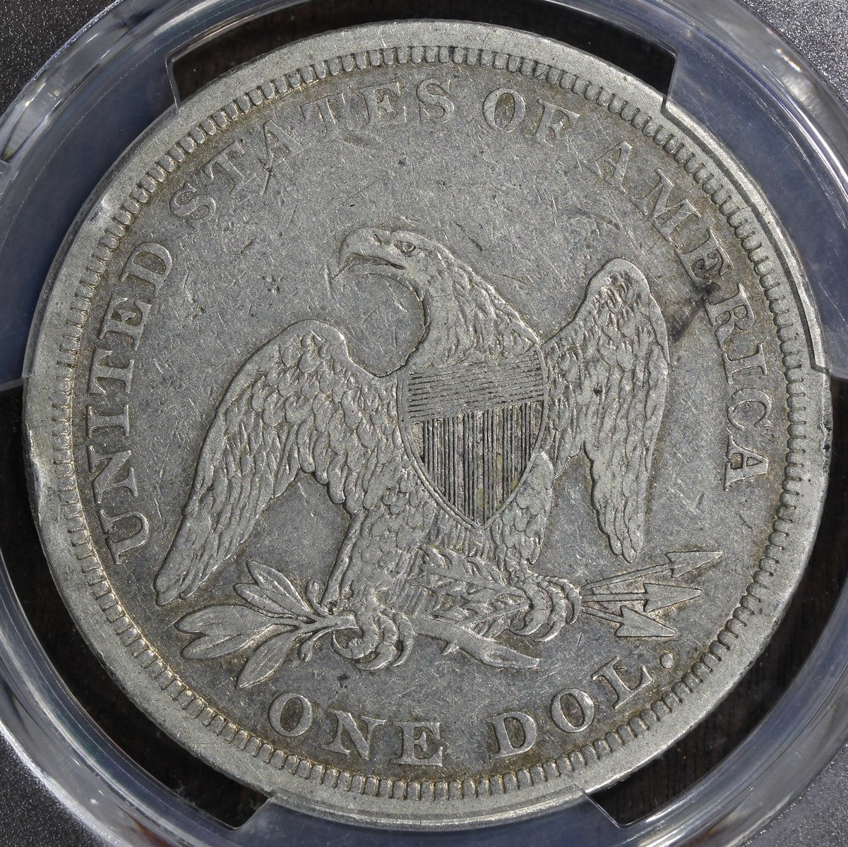 1841 (VF30) Seated Liberty Dollar $1 PCGS - Great Circulated Seated Dollar