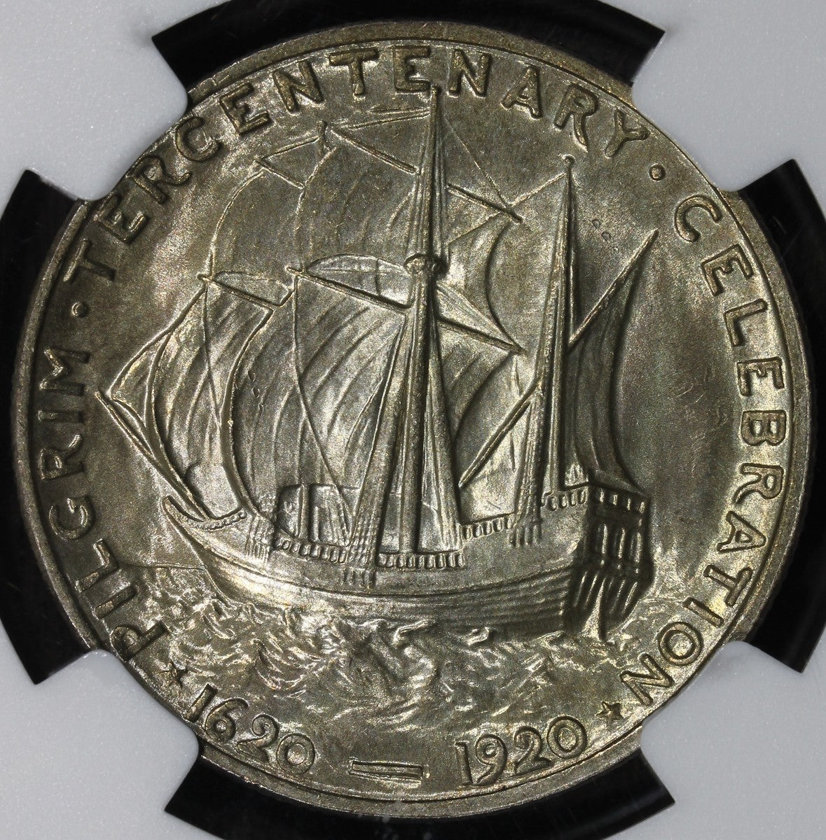 1920 (MS66+) Pilgrim Commemorative Half Dollar 50C NGC - Superb Gem!