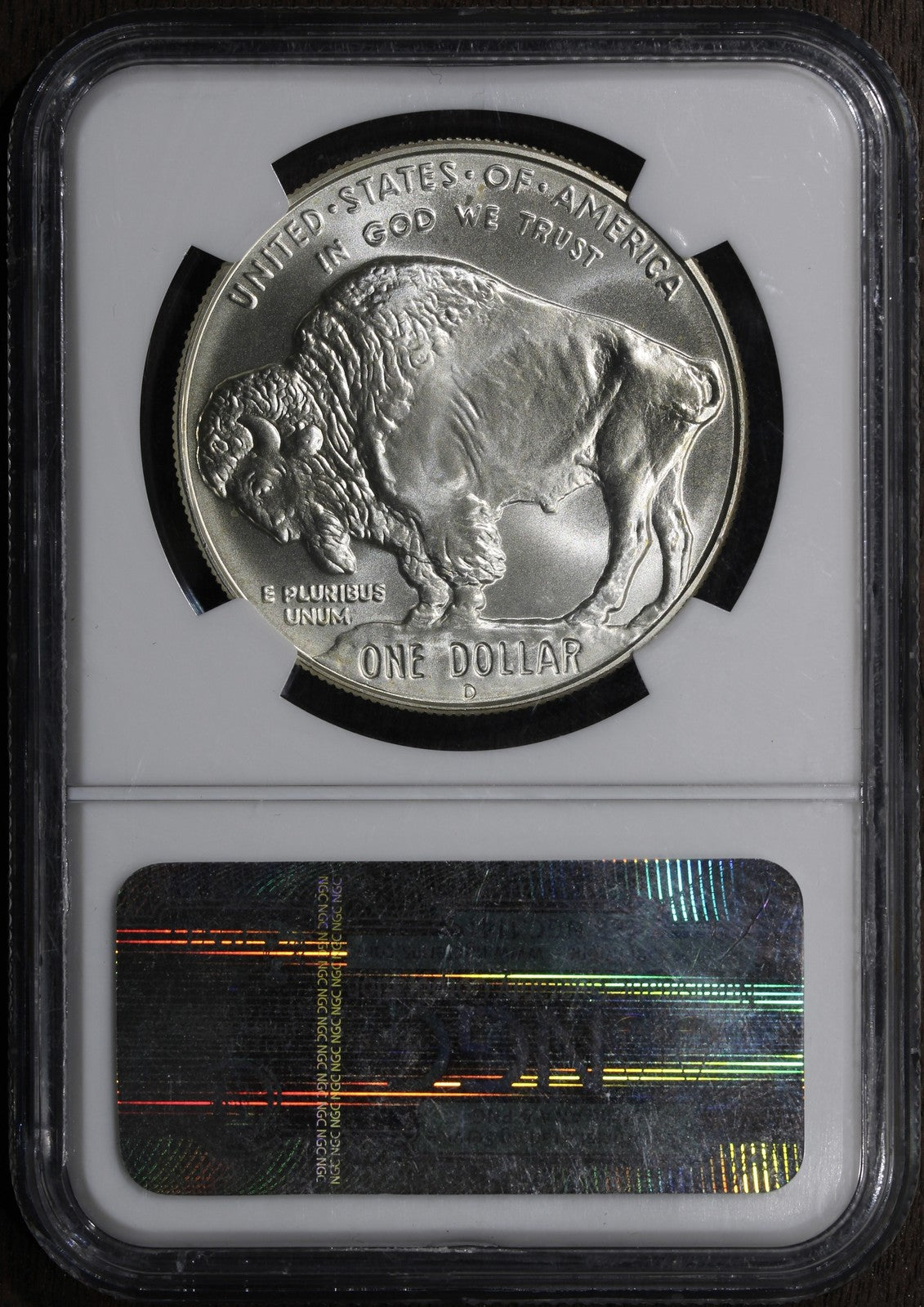 2001-D (MS69) 1 oz Silver Buffalo $1 NGC - U.S Mint