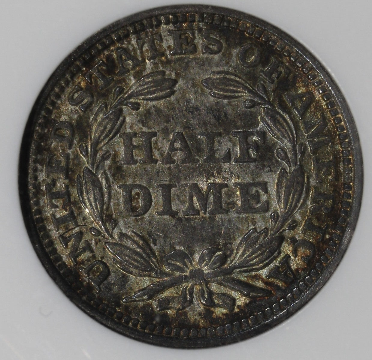 1853 (MS61) Seated Half Dime H10C NGC - With Arrows