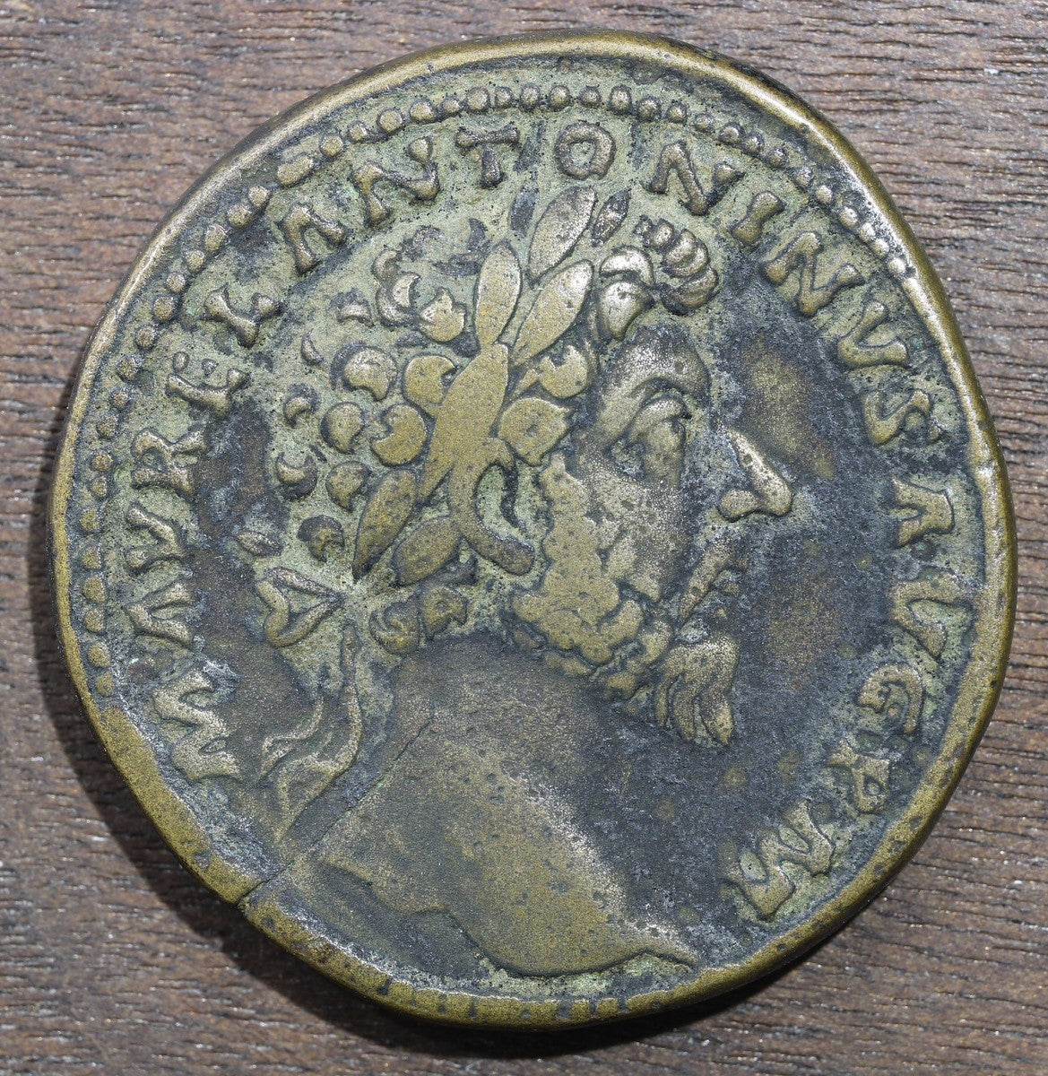 Marcus Aurelius Roman Empire Sestertius Large Copper 161-180 AD - Nice