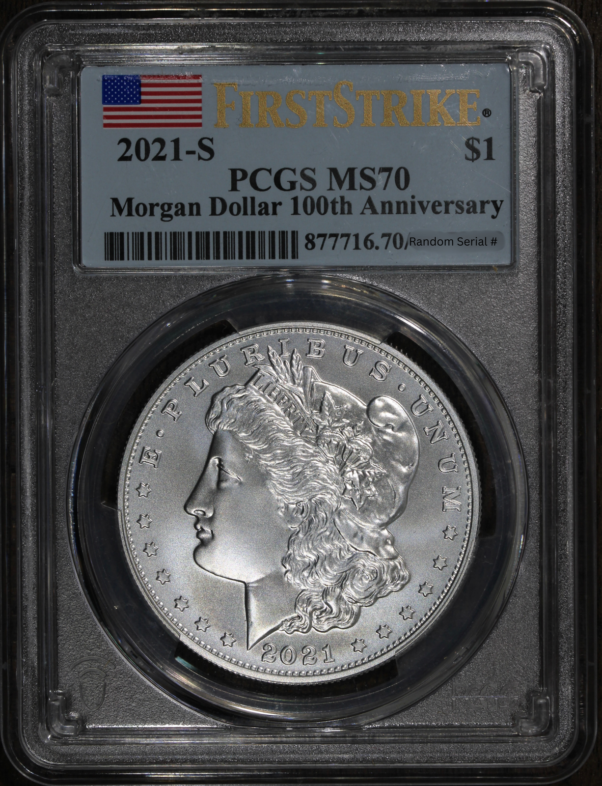 2021-S (MS70) Morgan Silver Dollar $1 PCGS - First Strike