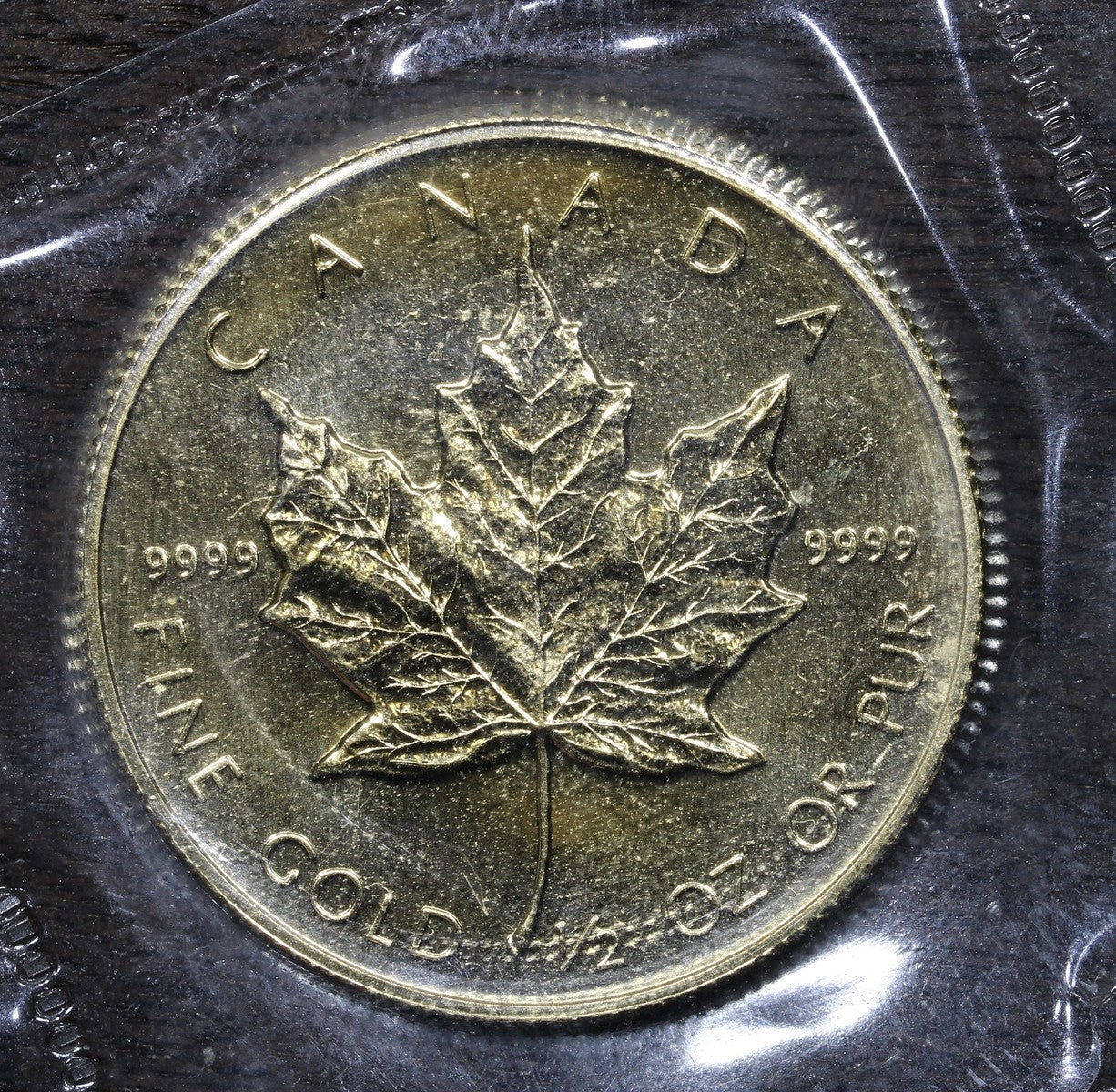 1988 1/2 oz Canadian Gold Maple $20 .9999 Fine
