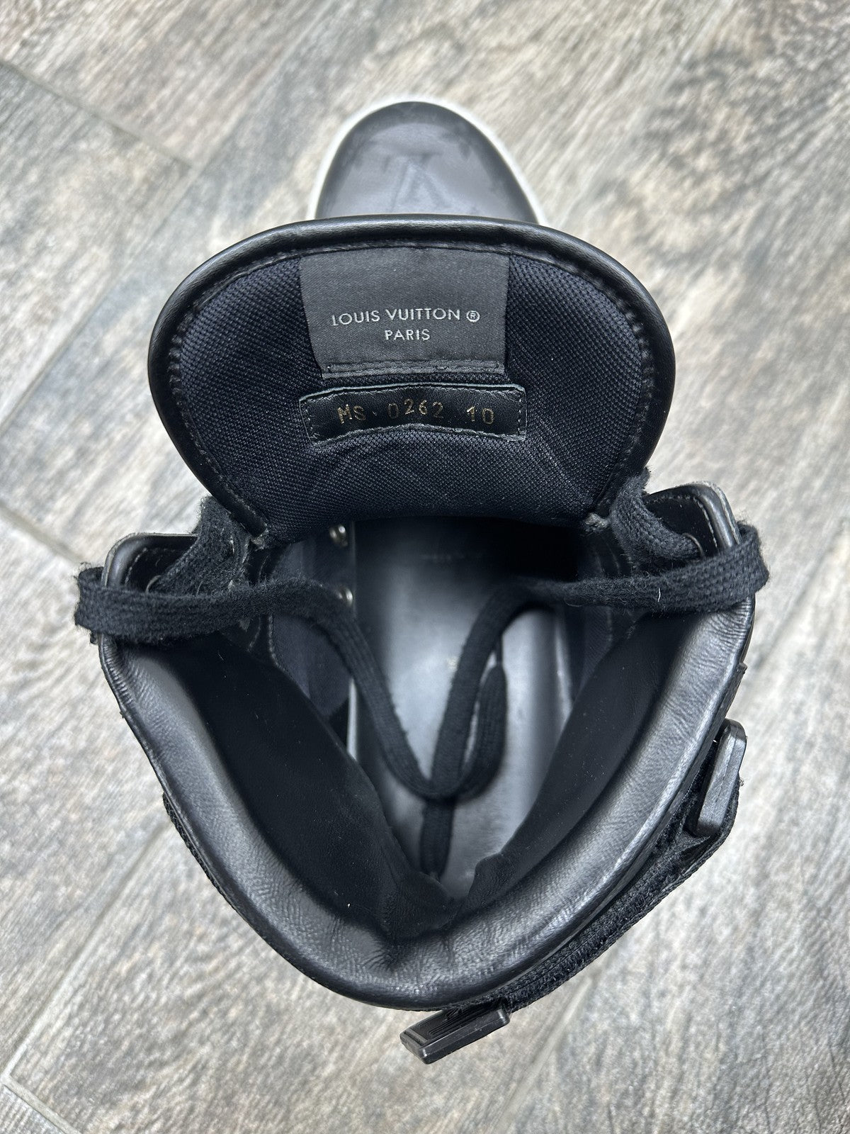 LOUIS VUITTON - Men's Rivoli High Top Sneakers - Monogram - Size US 11