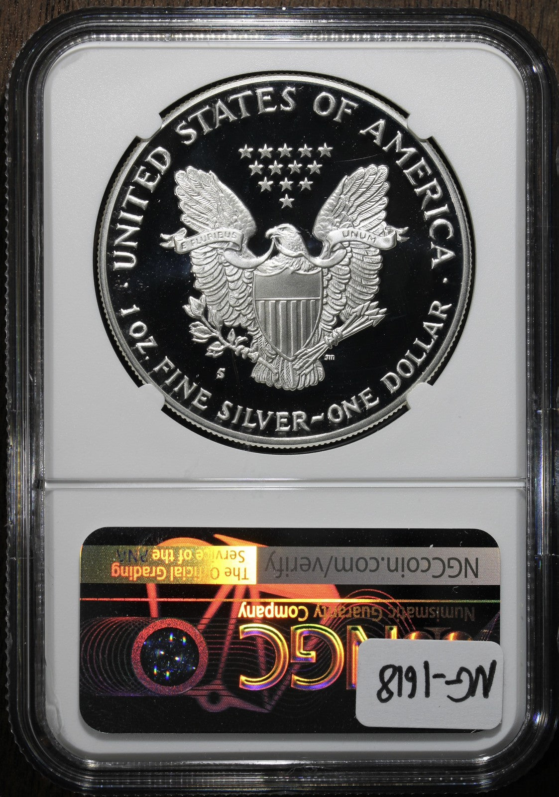 1990-S (PF70 Ultra Cameo) Proof American Silver Eagle $1 ASE NGC