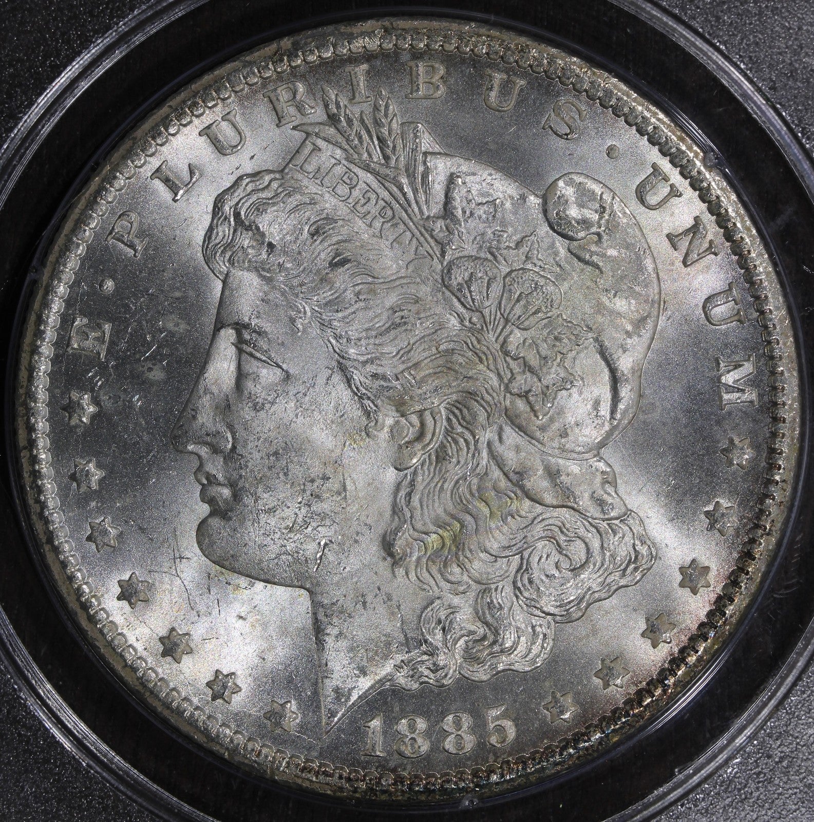 1885-CC (MS64) Morgan Silver Dollar $1 PCGS Rattler - Key Date