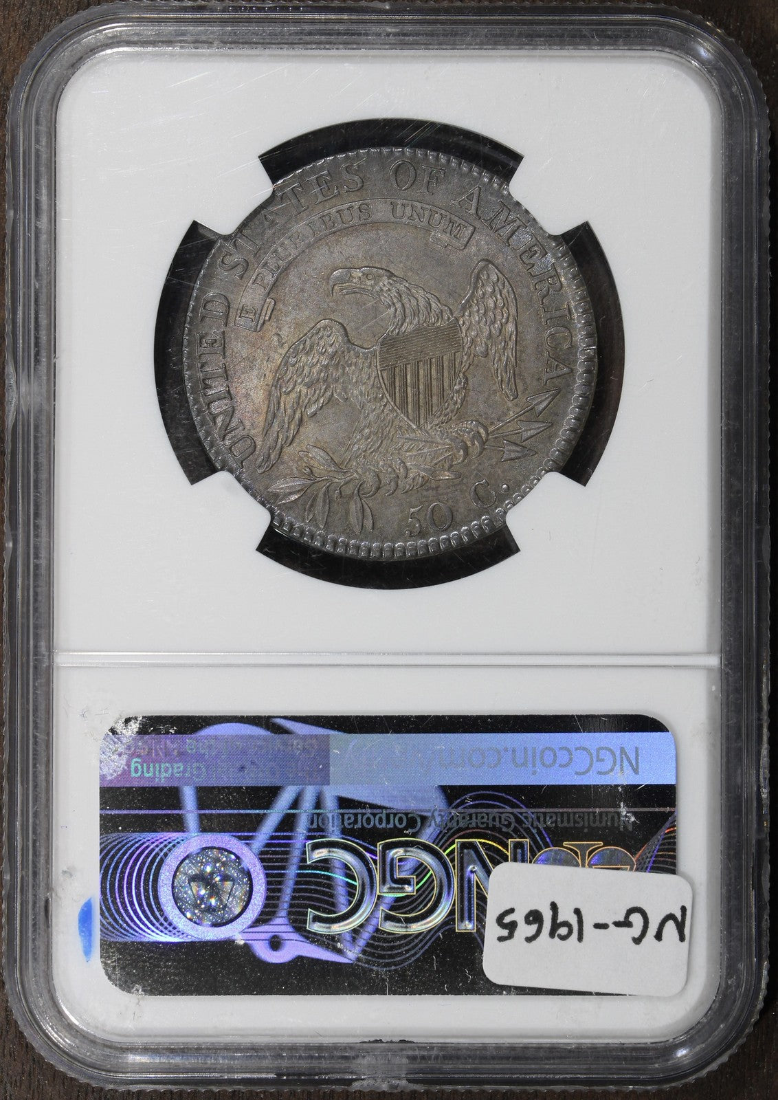 1818/7 (MS64) Capped Bust Half Dollar 50C NGC - Large 8, O-101A