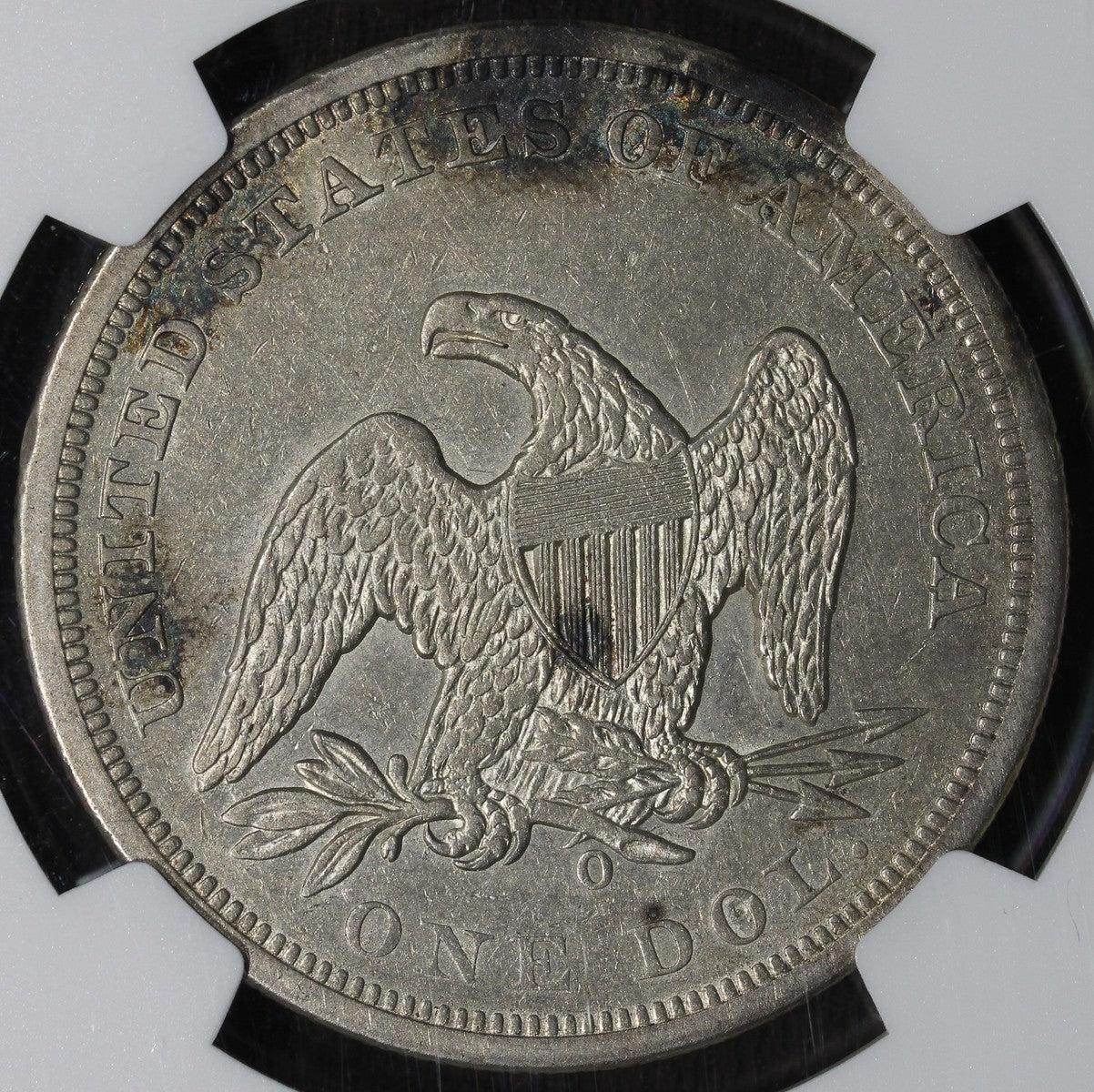 1860-O (AU55) Seated Liberty Dollar $1 NGC - Great Type Coin!