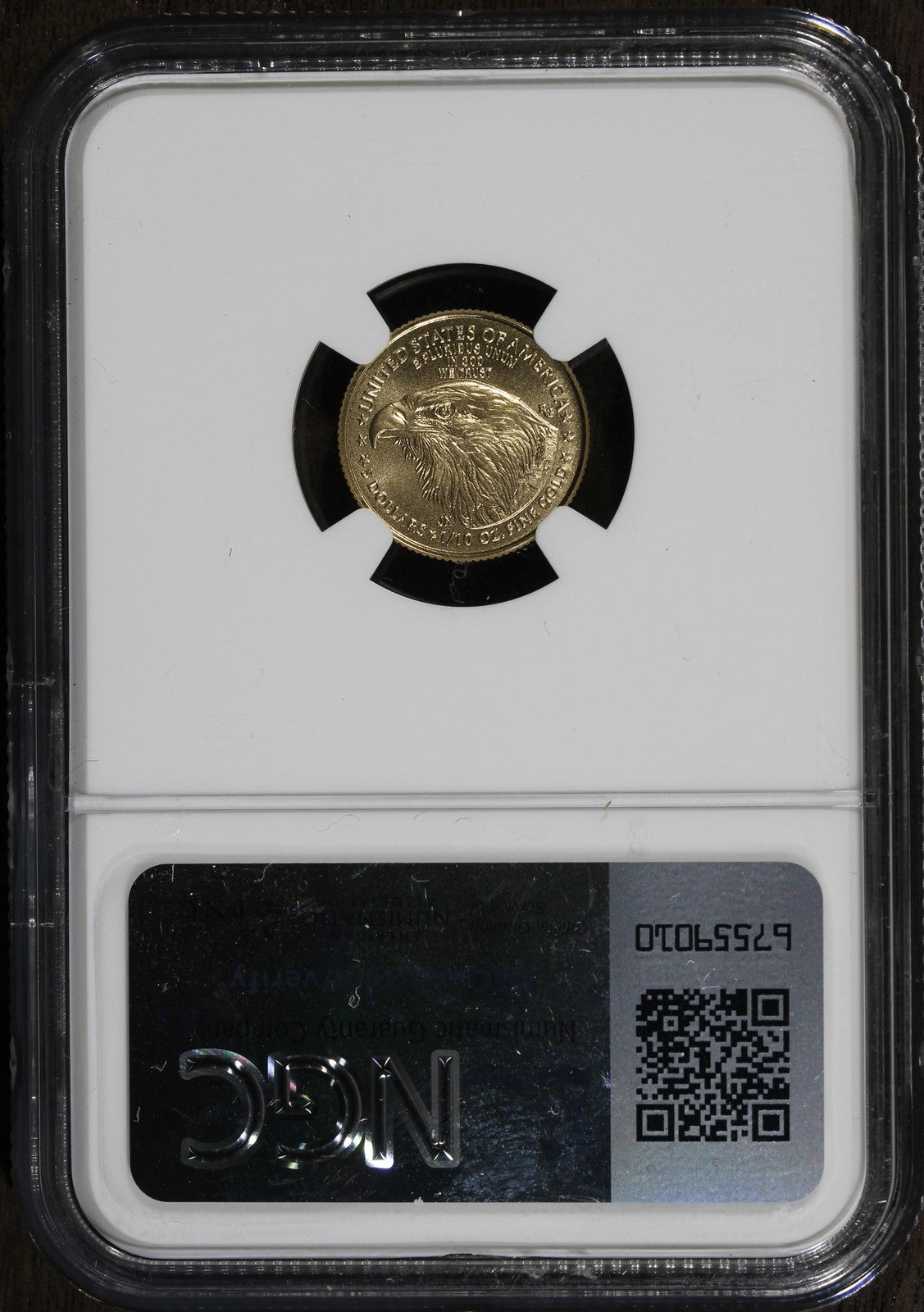 2024 (MS70) 1/10 Oz Gold Eagle $5 NGC