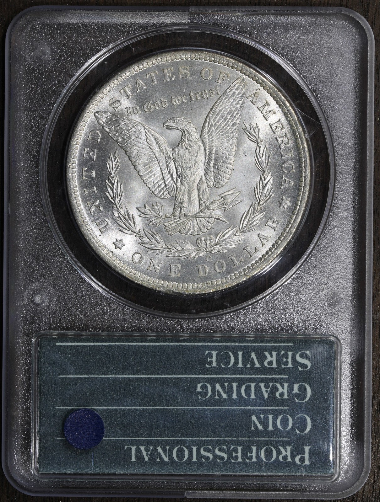 1885-O (MS64 CAC) Morgan Silver Dollar $1 PCGS Rattler