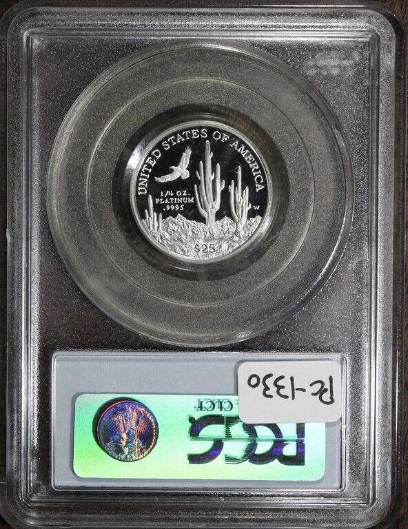 2001-W (PF70) 1/4 oz Proof American Platinum Eagle $25 PCGS