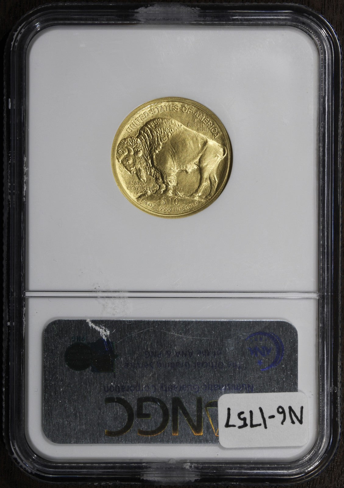 2008-W (MS70) 1/4 oz Gold Buffalo G$10 NGC - Early Releases, .9999