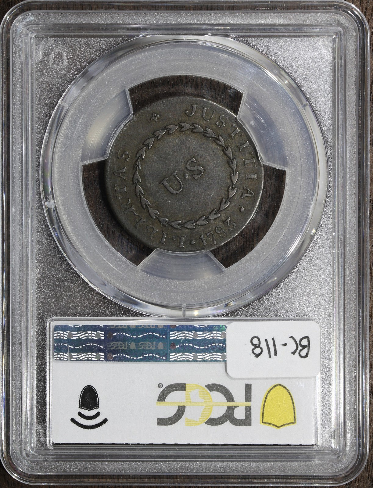 1783 (XF45) Nova Constellatio Blunt Rays Crosby 3-C 1/2P PCGS - Scarce Variety
