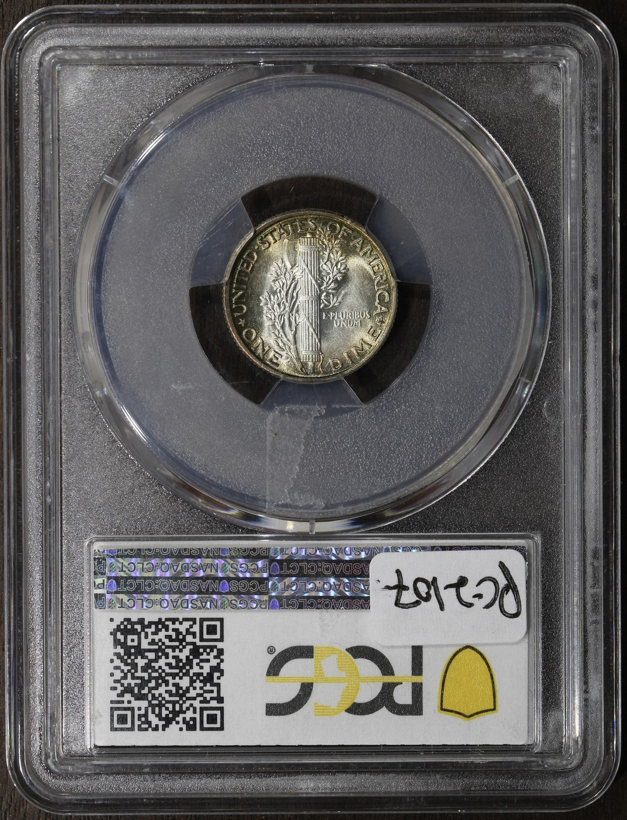 1936 (MS65FB CAC) Mercury Dime 10C PCGS - Great Color