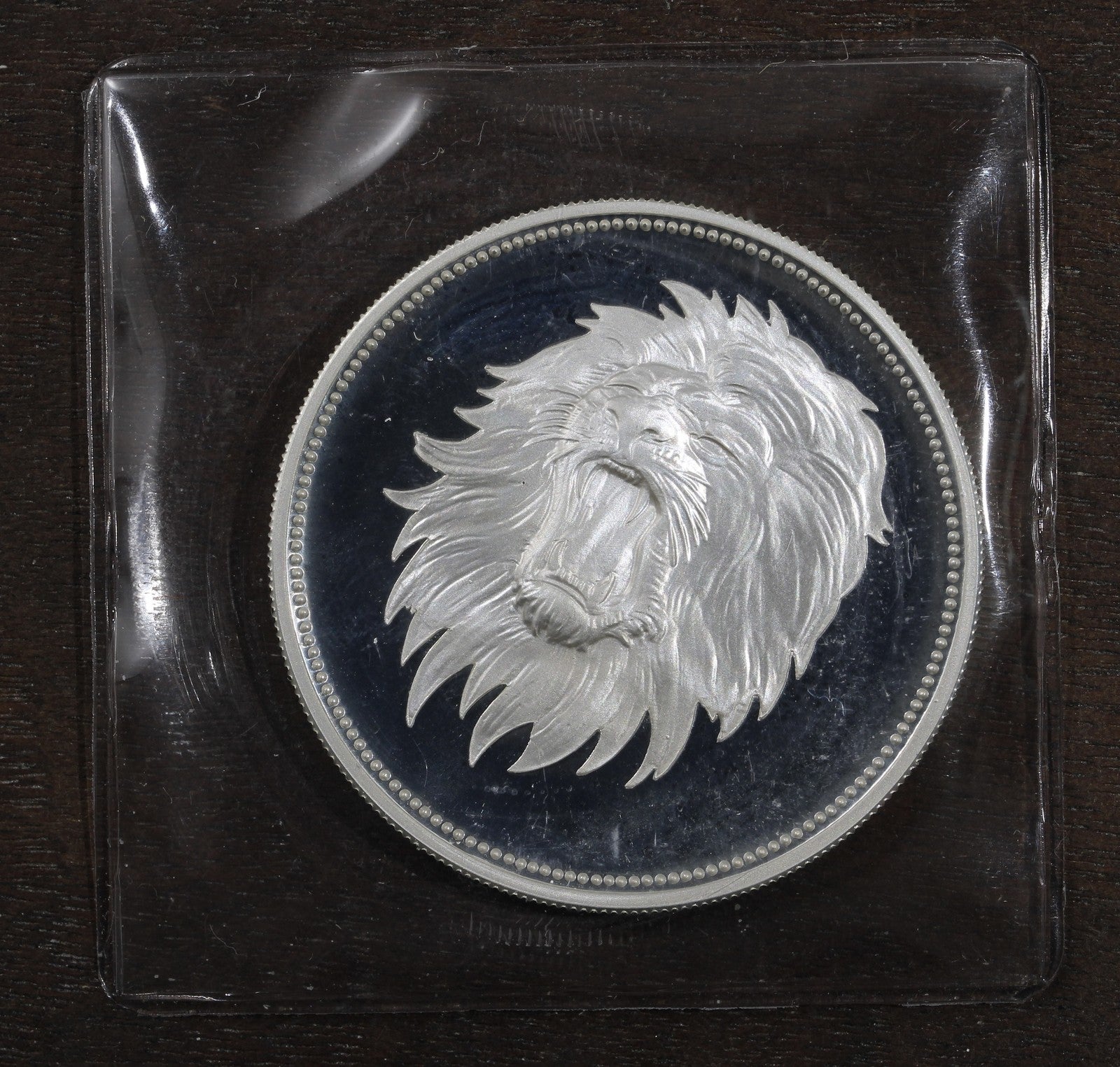 1969 Yemen Silver Proof 2 Riyal Rial - Mint Sealed Lion