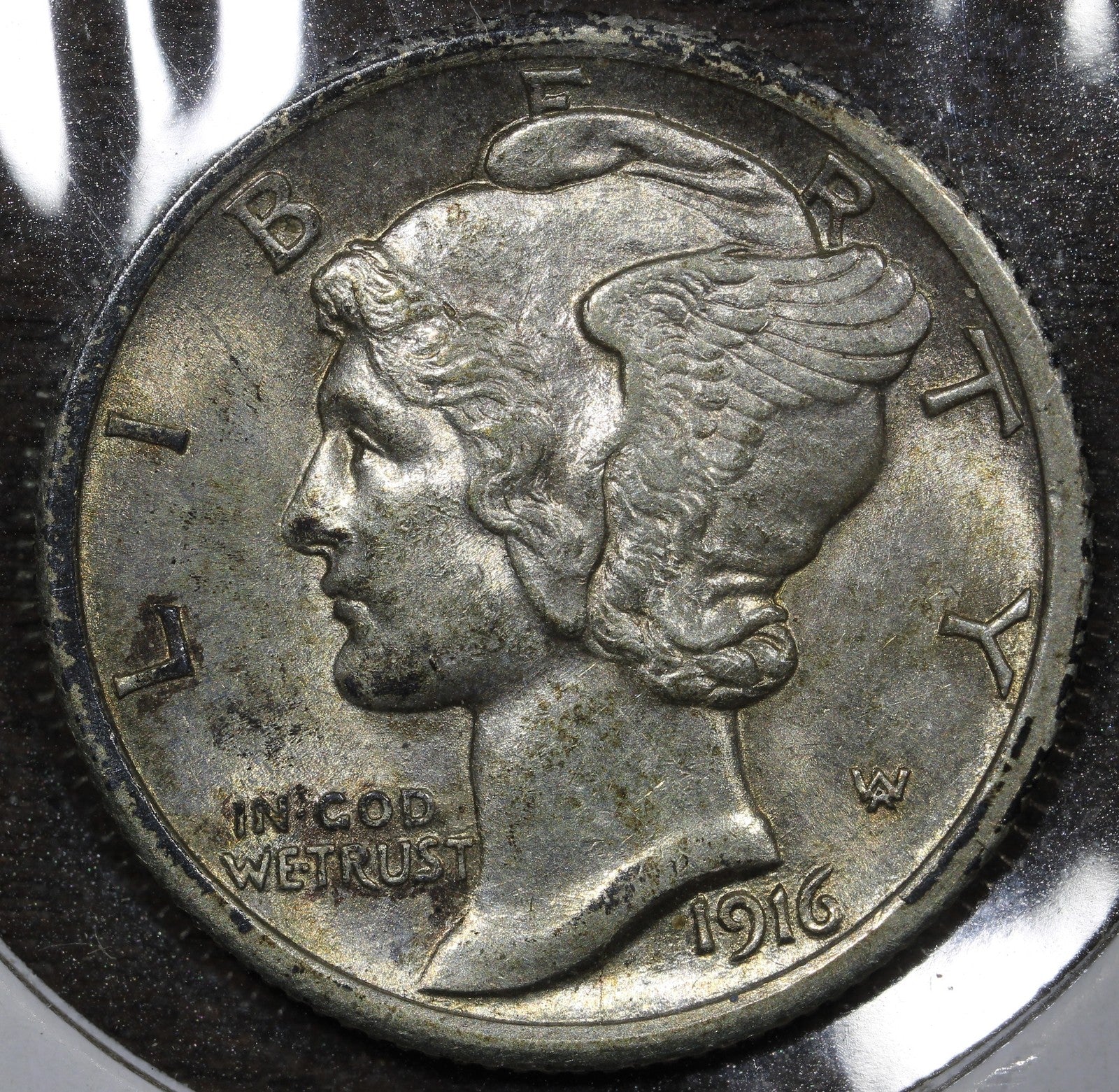 1916 Mercury Dime 10C - UNC