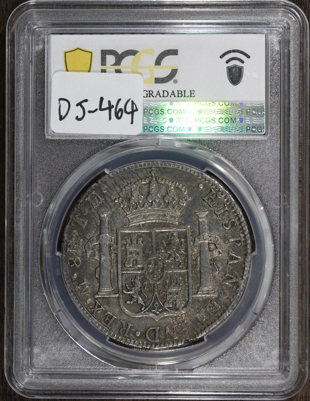1806-Mo (AU Detail) Mexico Silver 8 Real 8R PCGS - Neat Metal Crazing