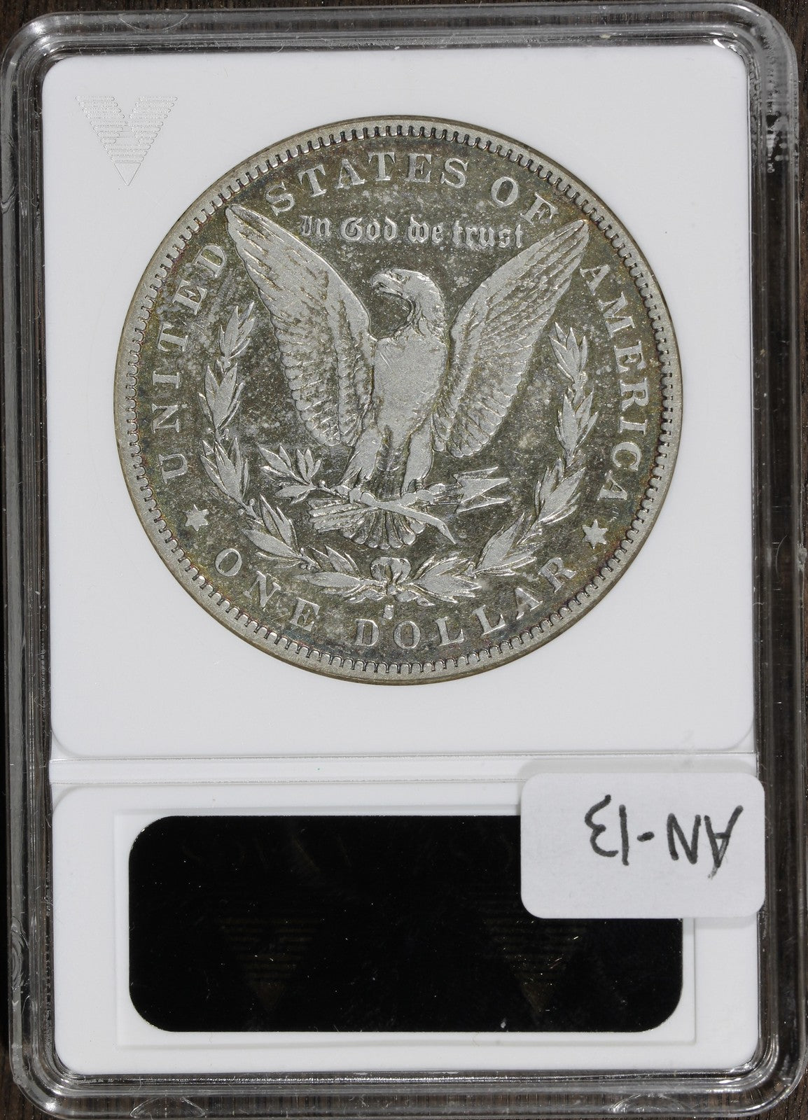 1893-S (VF20) Morgan Silver Dollar $1 ANACS Soapbox - Old Holder, Toned