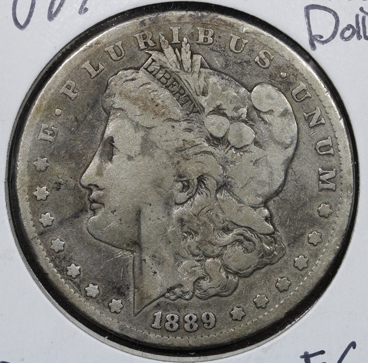 1889-CC Morgan Silver Dollar $1 F/VF - KEY DATE