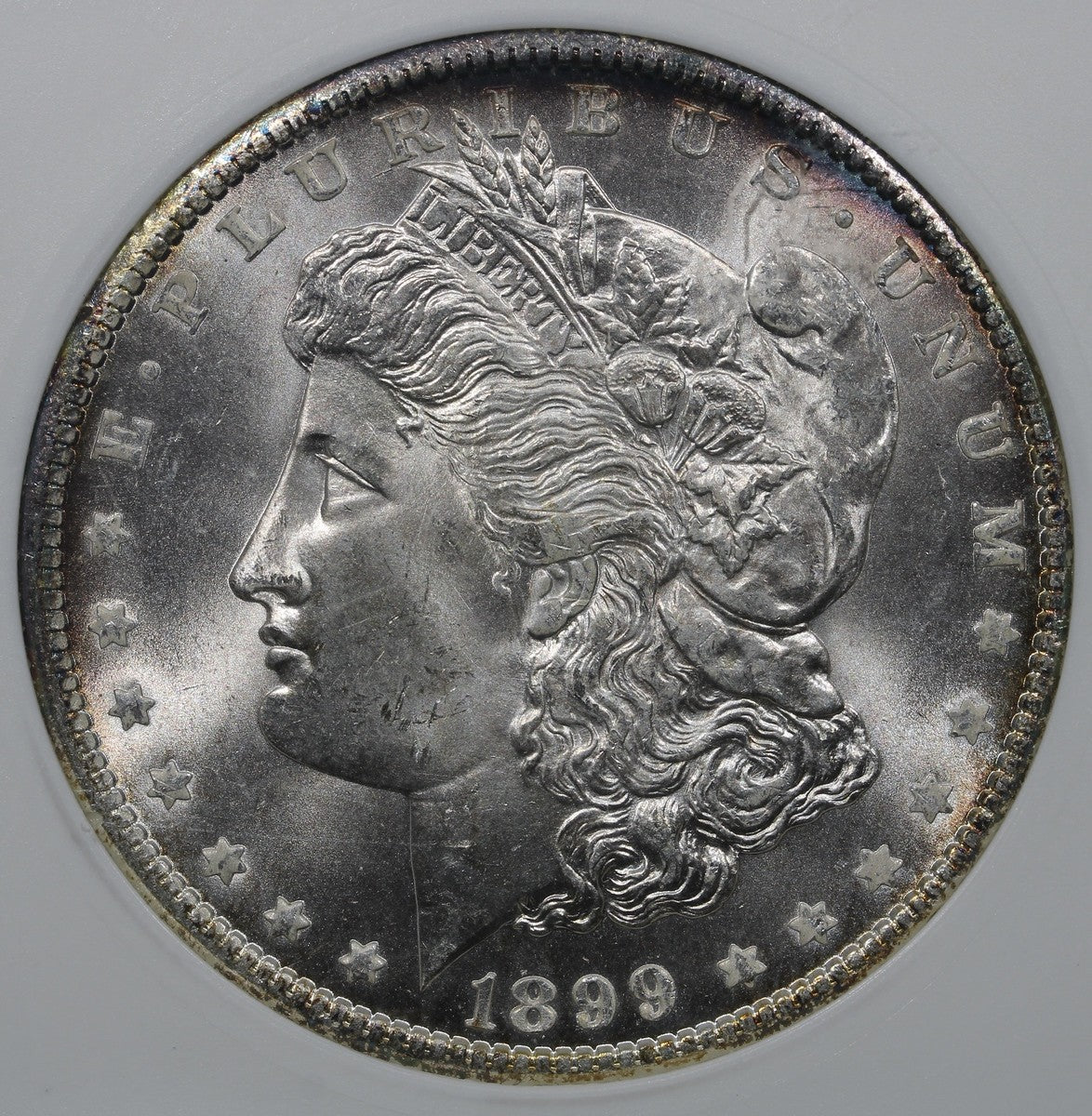 1899-O (MS65) Morgan Silver Dollar $1 ANACS Soapbox - Old Holder Gem