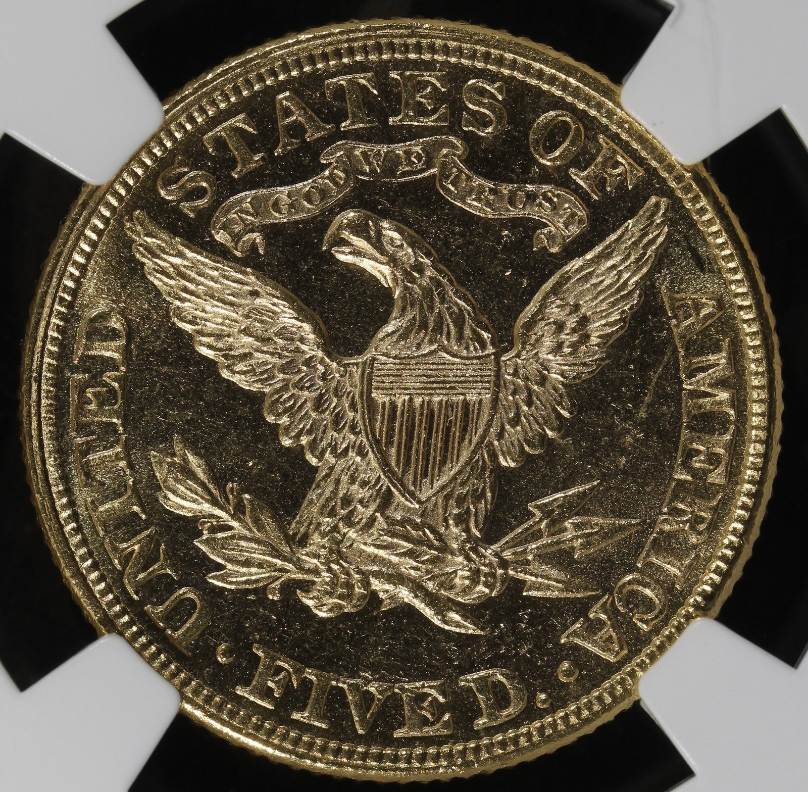 1881 (MS63) Liberty Head Gold Half Eagle $5 NGC - Prooflike Surfaces